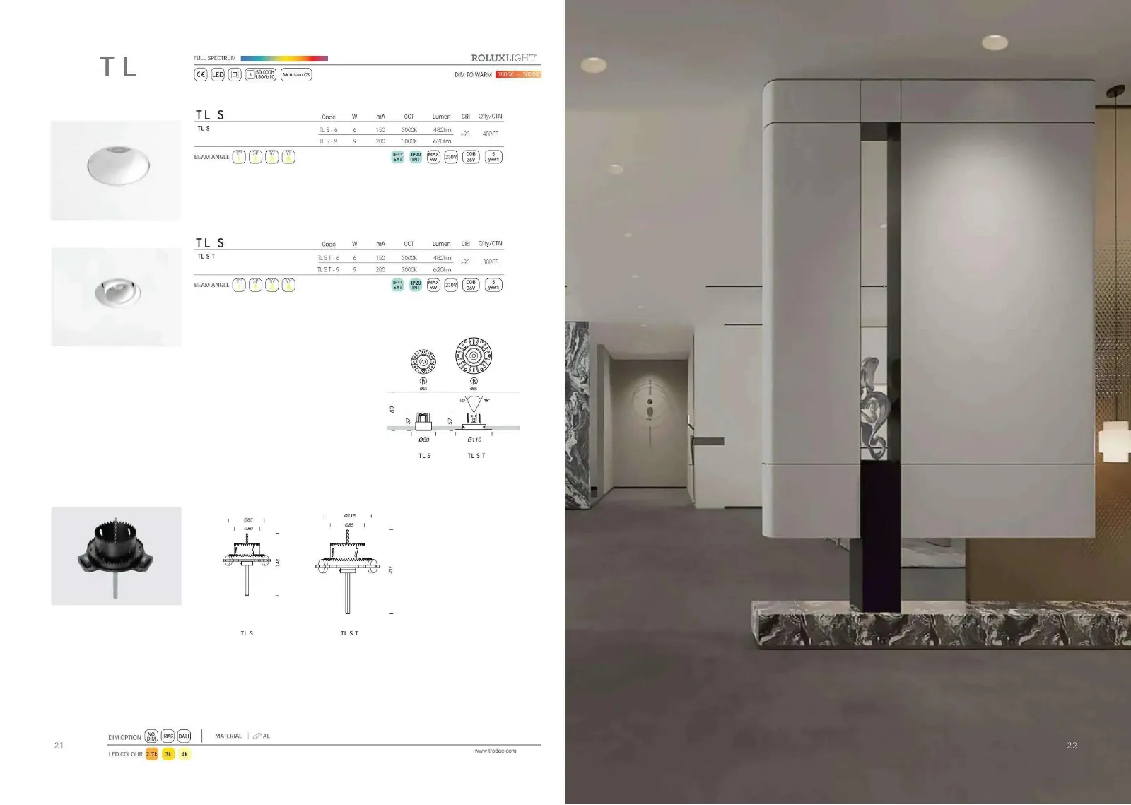 Trodac Lighting catalogue, page 12